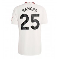Maglie da calcio Manchester United Jadon Sancho #25 Terza Maglia 2023-24 Manica Corta